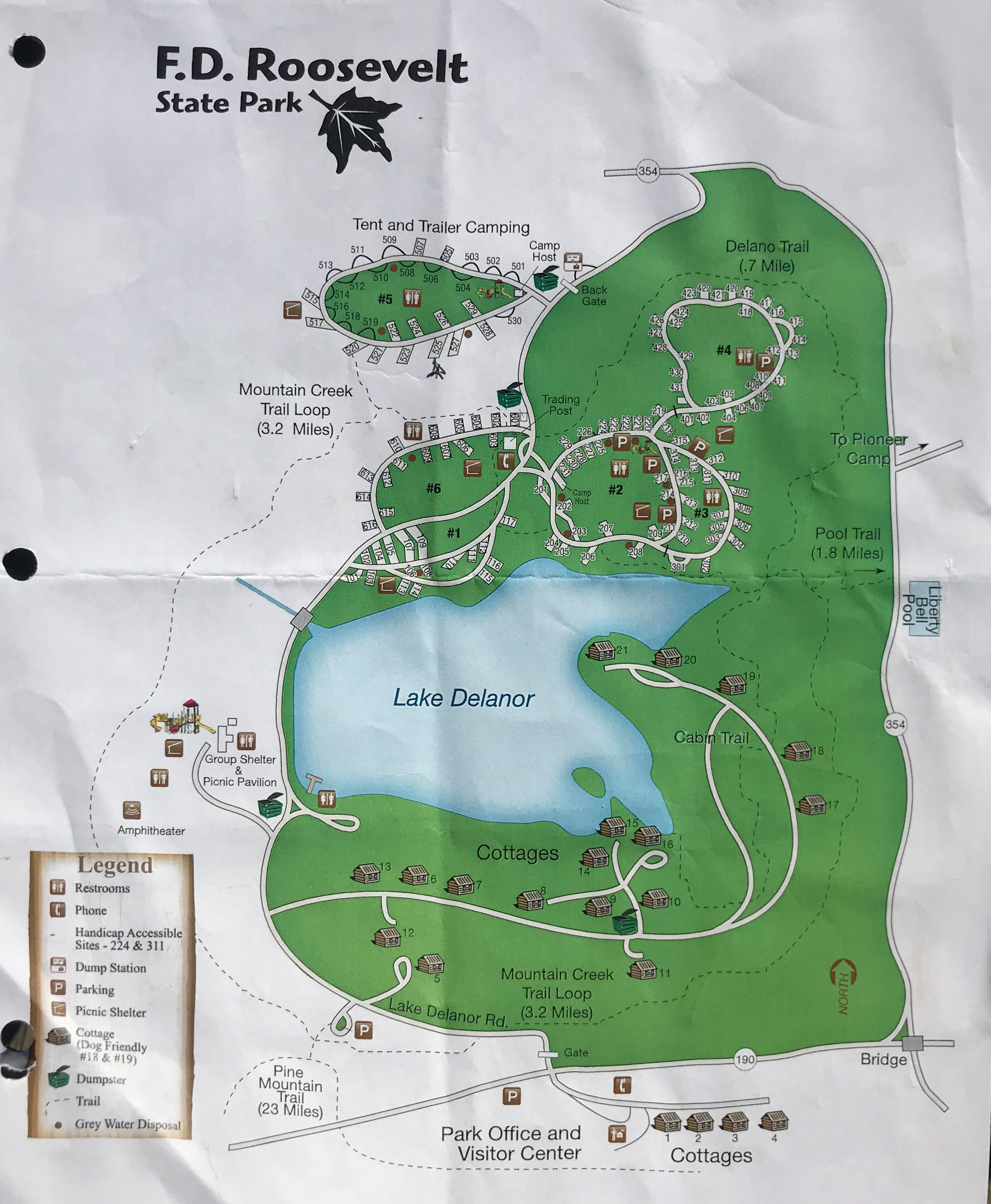 FDR Campground Map